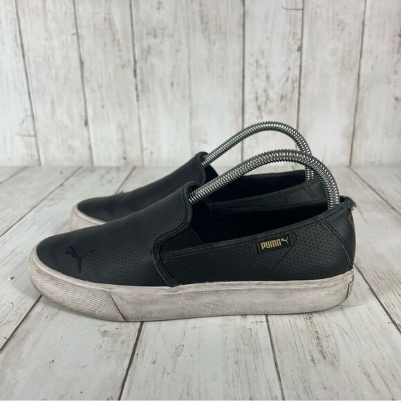 Puma soft foam leather slip Ons Womens 8 - Picture 7 of 9